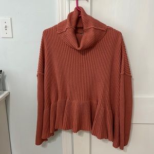Free People Turtleneck Knit Sweater